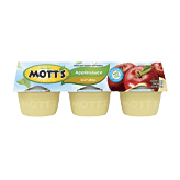 Mott's Apple Sauce Natural No Sugar Added 3.9 Oz Full-Size Picture